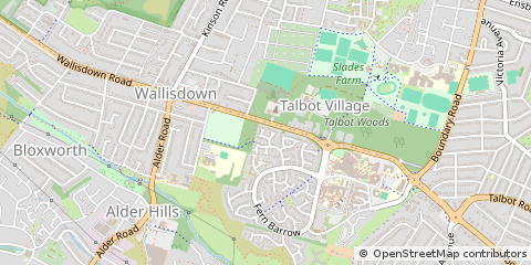Map of Poole, Dorset