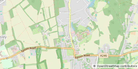 Map of East Horsley, Surrey