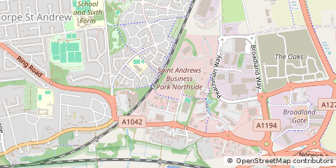 Map of Norwich, Norfolk