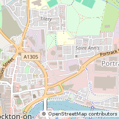 Map of Stockton-on-Tees