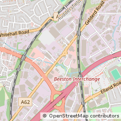 Map of Leeds, West Yorkshire
