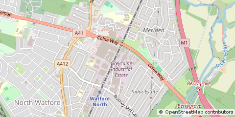 Map of North Watford