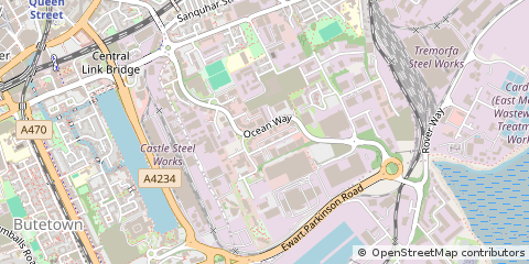 Map of Cardiff