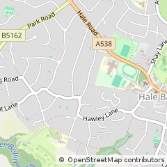 Map of Altrincham, Cheshire