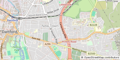 Map of Dartford