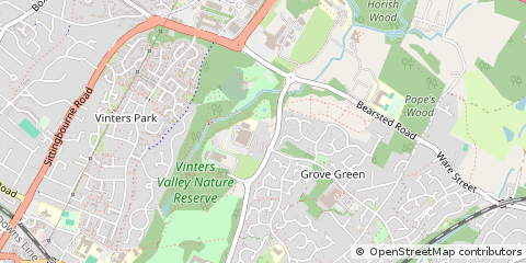 Map of Maidstone, Kent