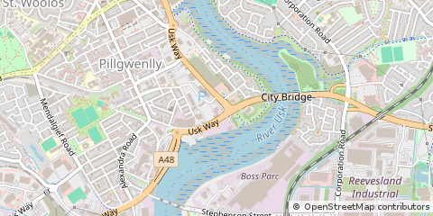 Map of Newport, Gwent