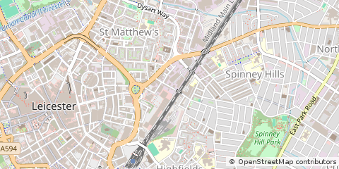 Map of Leicester