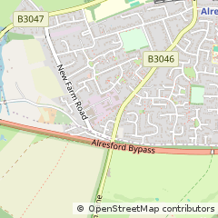 Map of Alresford Hampshire