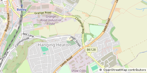 Map of Batley, West Yorkshire