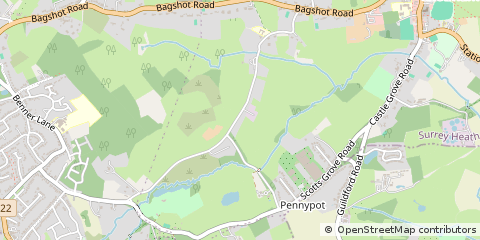 Map of Woking, Surrey