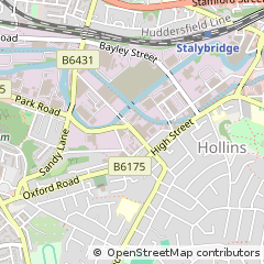 Map of Stalybridge, Cheshire