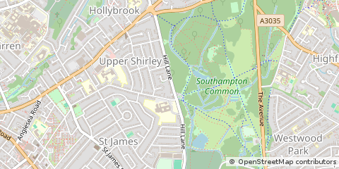 Map of Southampton, Hertfordshire