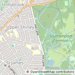 Map of Southampton, Hertfordshire