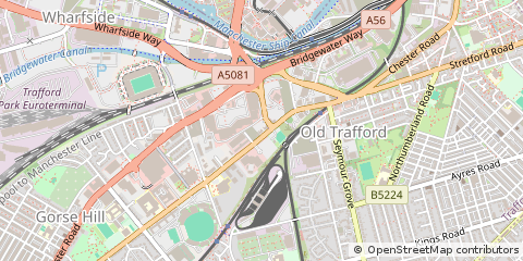 Map of Manchester, Lancashire