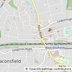 Map of Beaconsfield, Buckinghamshire