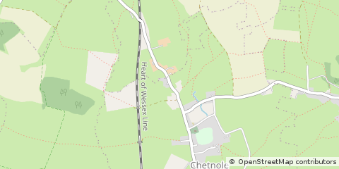 Map of Sherborne, Dorset