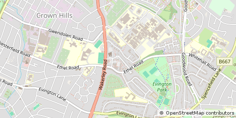 Map of Leicester