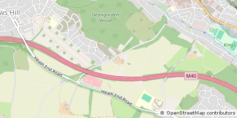 Map of High Wycombe, Buckinghamshire