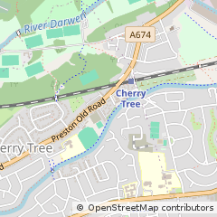 Map of Blackburn, Lancashire