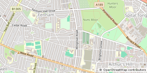 Map of Newcastle Upon Tyne