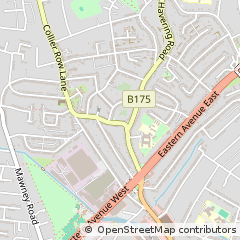 Map of Romford, Essex
