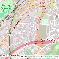 Map of Leeds, Yorkshire