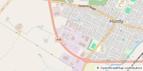 Map of Huntly, Aberdeenshire