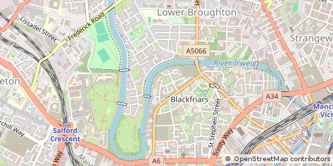 Map of Salford