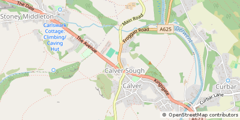 Map of Hope Valley, Derbyshire