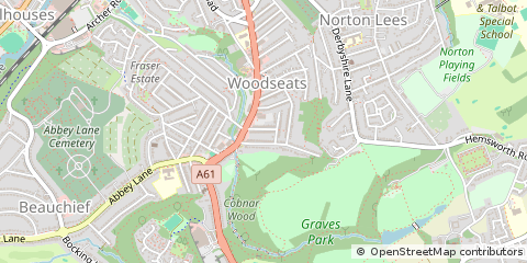 Map of Sheffield