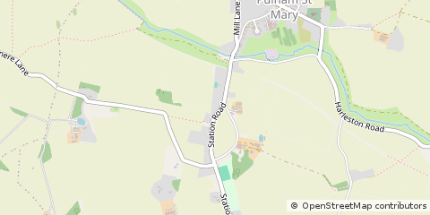 Map of Pulham ST. Mary, Diss