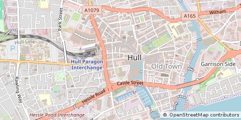 Map of Hull, East Yorkshire