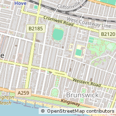 Map of Hove, East Sussex
