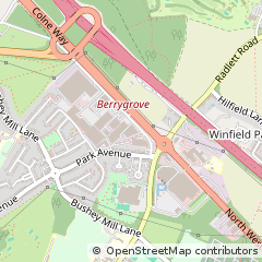Map of Watford, Herts