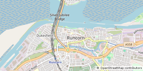 Map of Runcorn, Cheshire