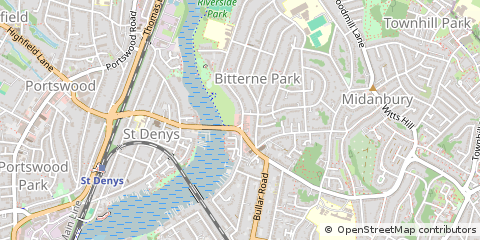 Map of Southampton, Hampshire