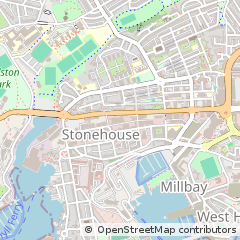 Map of Plymouth, Devon