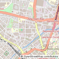 Map of Birmingham, West Midlands