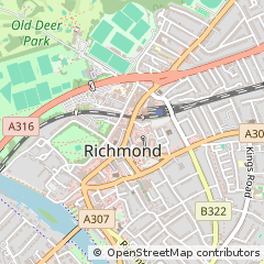 Map of Richmond, Surrey