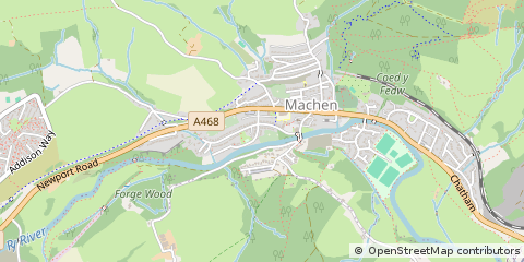 Map of Caerphilly