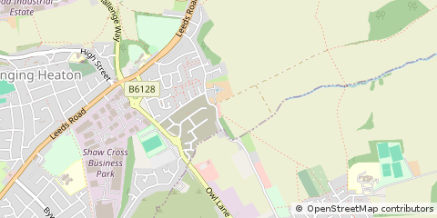 Map of Dewsbury, West Yorkshire
