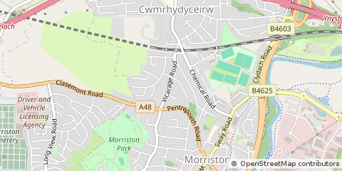Map of Swansea