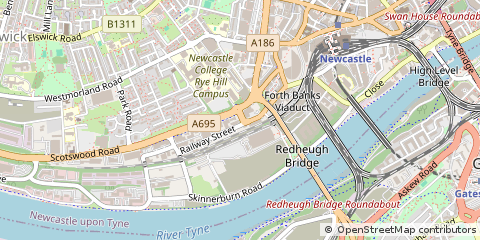 Map of Newcastle Upon Tyne