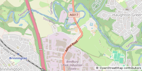 Map of Stockport, Cheshire