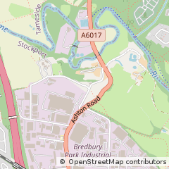Map of Stockport, Cheshire