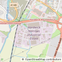 Map of King's Lynn, Norfolk