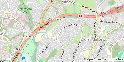 Map of Cardiff