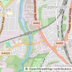 Map of Kidderminster, Worcestershire