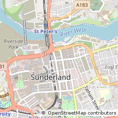 Map of Newcastle Upon Tyne, Tyne and Wear